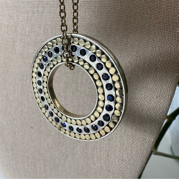 Anna Beck Gem Ring Necklace in Gold - Picture 4 of 6